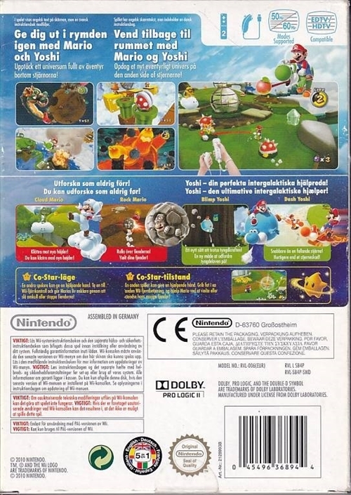 Super Mario Galaxy 2 - Med Tutorial DVD - Nintendo Wii (B Grade) (Genbrug)